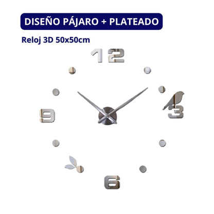 Reloj de Pared 3D "Tridimensional"