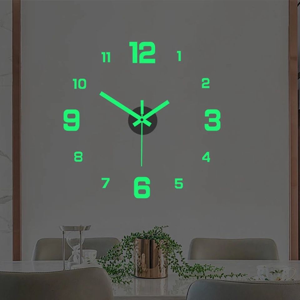 Reloj de Pared Luminoso 3D